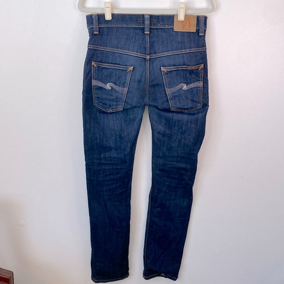 NUDIE JEANS Thin Finn in Dry Ecru Embo Size 31 - Picture 4 of 13